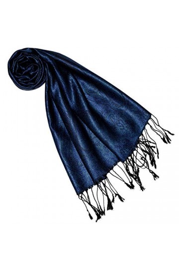 LORENZO CANA 7860933 Écharpe de luxe Pashmina pour femme Tissu jacquard 100% soie Motif cachemire