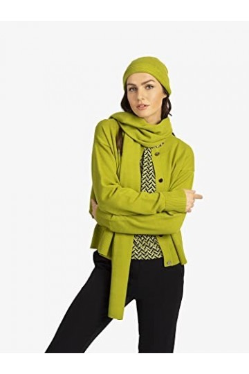 ApartFashion Écharpe en Cachemire, Vert, Taille Unique Femme