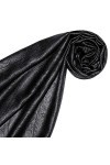 Lorenzo Cana 7861233 Écharpe de luxe Pashmina pour femme Tissu jacquard 100 % soie Motif cachemire