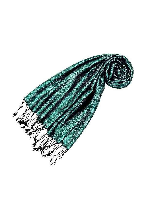 Lorenzo Cana - Echarpe - Imprimé cachemire - Femme Turquoise Petrol Türkis 70 x 190 cm