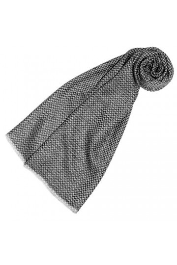 LORENZO CANA - Echarpe - Femme Gris Fischgrat-grau-weiss Taille unique