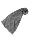 LORENZO CANA - Echarpe - Femme Gris Fischgrat-grau-weiss Taille unique