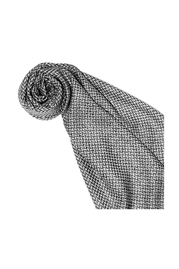 LORENZO CANA - Echarpe - Femme Gris Fischgrat-grau-weiss Taille unique