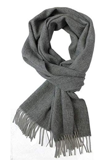 Rotfuchs Écharpe en laine Écharpe en cachemire Écharpe pour femme Écharpe dhiver Écharpe pour homme à carreaux gris gris 180