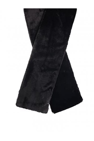 Bickley + Mitchell Super Soft Fur Faux-pour Femme 2033-02-9-20 Écharpe Bikley + Mitchell Douce, Noir, Taille Unique Homme