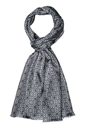 LORENZO CANA - Echarpe - À Pois - Femme argent