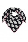 Zwillingsherz Foulard triangulaire en cachemire et laine pour femme fille garçon enfant – Foulard cachemire de haute qualité 