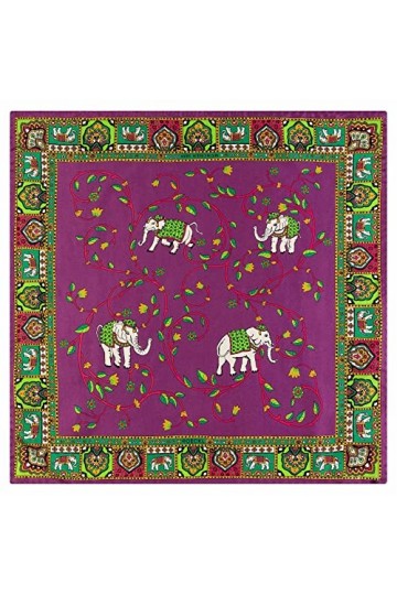 Roeckl Elephant Garden 53x53 Tissu, Violet, Taille Unique Femme