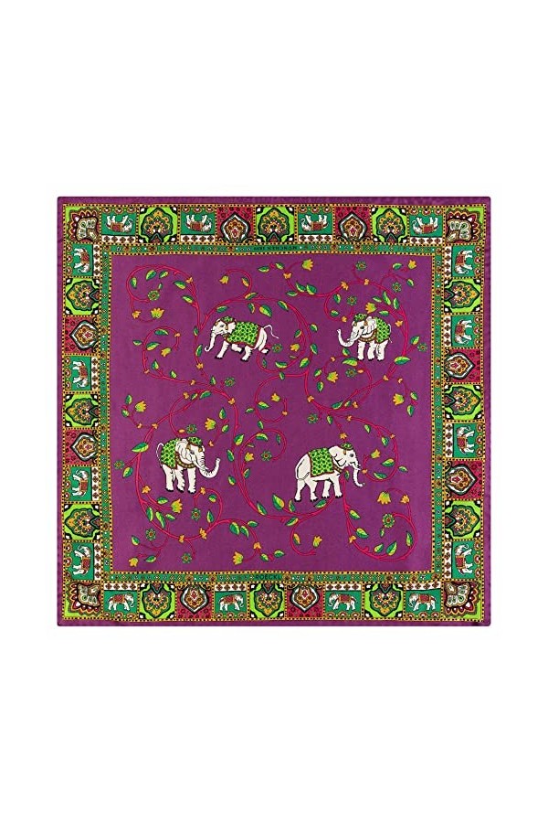Roeckl Elephant Garden 53x53 Tissu, Violet, Taille Unique Femme