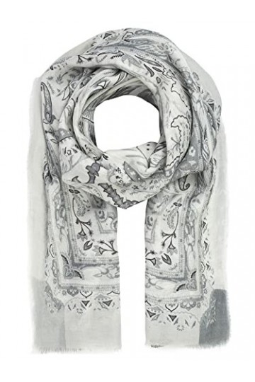 ApartFashion Écharpe, Noir et Blanc, Taille Unique Femme