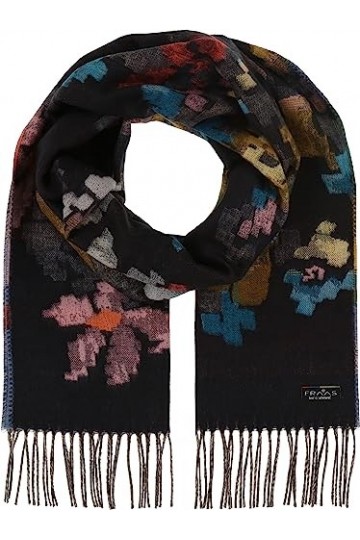 FRAAS Cashmink Echarpe 35 x 200 cm - Plus douce que le cachemire - Made in Germany - Echarpe avec dessin de fleurs pour femme