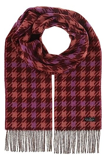 FRAAS Cashmink Echarpe 35 x 200 cm - Plus douce que le cachemire - Made in Germany - Echarpe pied-de-poule pour femmes et hom