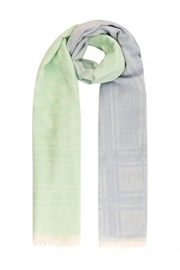 APART Fashion Écharpe avec Motif, Bleu-Vert, Taille Unique Femme