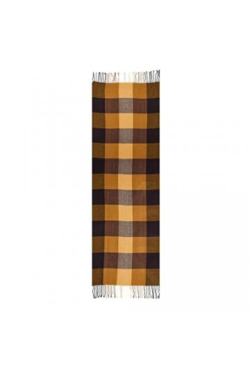 Liu Jo Écharpe étole check logo 2F2024 T0300 mineral yellow, multicolore, Taille unique