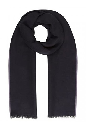 ApartFashion Écharpe avec Bord contrasté, Bleu/Lilas, Taille Unique Femme