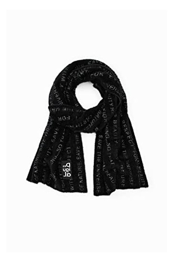 Desigual Femme Scarf_i Wonder 2000 Black Kit d accessoires hiver, Noir, Taille unique EU