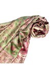 LORENZO CANA - Écharpe Pashmina Jacquard tissé 100% soie Motif cachemire Multicolore 70 x 190 cm - - Taille Unique