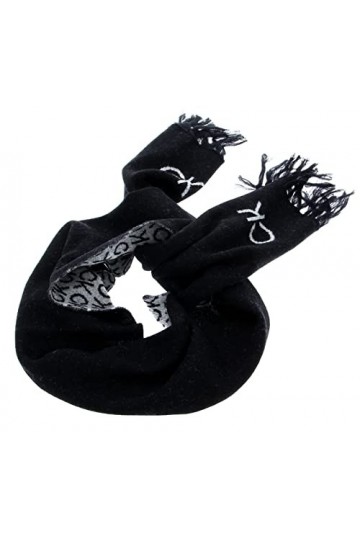 Calvin Klein Elevated Monogram Scarf Écharpes, CK Black, Taille Unique Femme