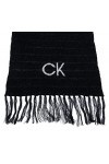 Calvin Klein Elevated Monogram Scarf Écharpes, CK Black, Taille Unique Femme