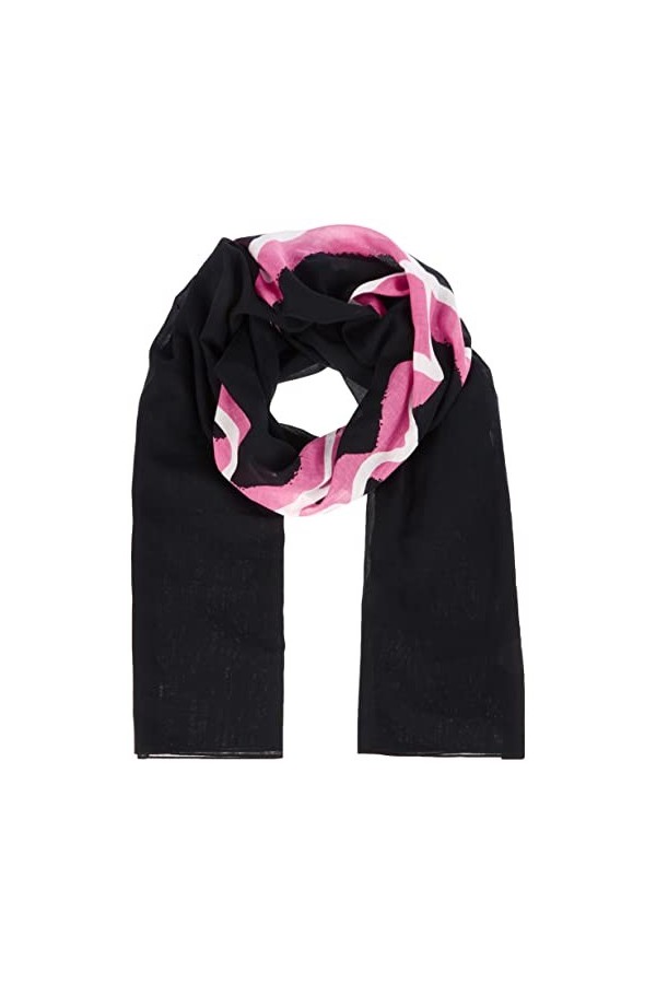 HUGO Femme_z_70 x 180 Scarf, Noir 1, Taille Unique