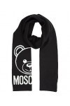 MOSCHINO femme Teddy bear écharpe en laine black