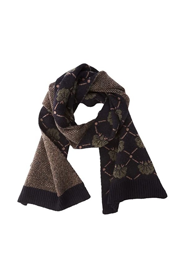 Unmade Copenhagen Anu Knitted Access Scarves,Scarf, écharpe, Bleu Marine, Taille Unique Femme