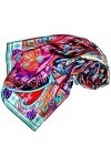 LORENZO CANA Foulard pour la femme – écharpe à la mode de 100% soie pour le printemps et l´été avec les mesures de 110 x 110 