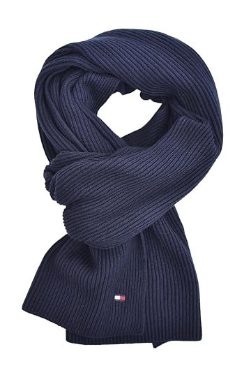 Tommy Hilfiger Essential Knit Écharpe pour femme Bleu foncé Sky Captain , Sky Captain, taille unique