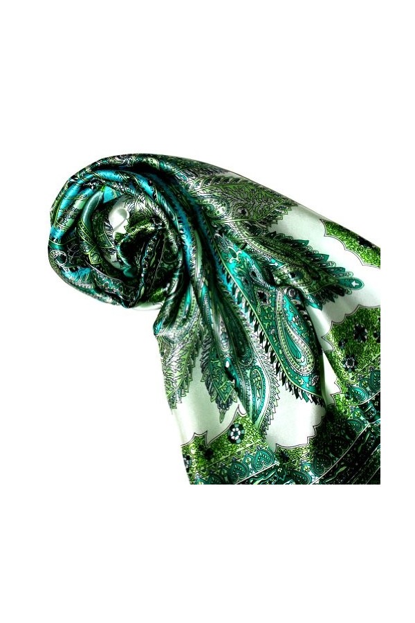 LORENZO CANA Foulard pour la femme – écharpe à la mode de 100% soie pour le printemps et l´été avec les mesures de 100 x 100 
