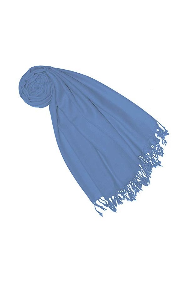 Lorenzo Cana Foulard Pashmina pour femme 50 % cachemire 50 % laine dagneau mérinos laine écharpe cachemire écharpe femme éch