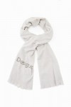 Desigual Écharpe femme plain logo - 23waia31, gris, Taille unique