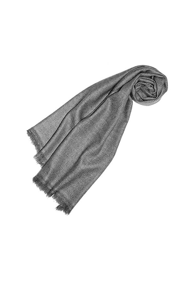 LORENZO CANA Echarpe de 100% Cachemire pour la femme – écharpe en nuances naturelles, 30 x 180 cm - moelleux et noble – une s