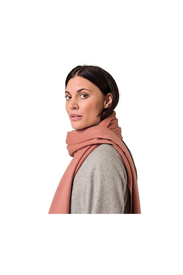 Style & Republic Écharpe en cachemire pour femme - écharpe en tissu 100% cachemire, douillette et chaude, 1,69m Pink