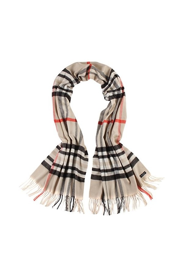 Fraas 625030 Echarpe, Beige Beige 170 , Taille Unique Femme