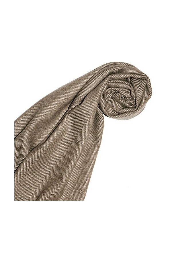 LORENZO CANA Echarpe de 100% Cachemire pour la femme – écharpe en nuances naturelles, 30 x 180 cm - moelleux et noble – une s