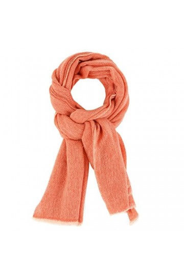 LES POULETTES - Echarpe Laine et Cachemire Serpent - Orange