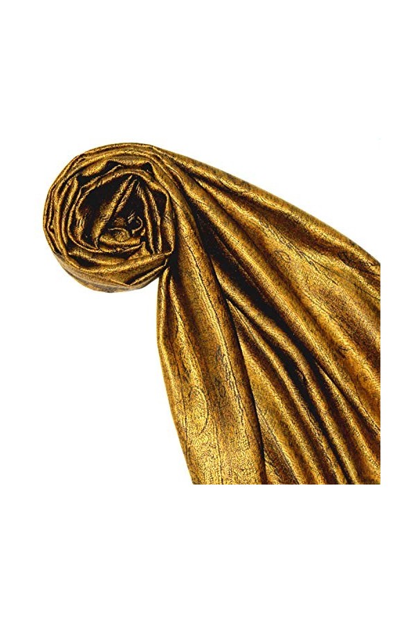 LORENZO CANA - Echarpe - Imprimé cachemire - Femme Jaune Gelb Gold Orange 70 x 190 cm