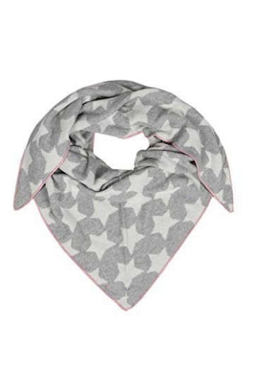 Cashmere Dreams Écharpe triangle en cachemire - Écharpe de haute qualité avec étoiles pour femmes Garçons et filles - Écharpe