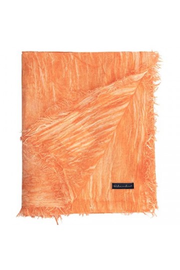 PashminaShine Cashmy Modal Écharpe douce en cachemire Orange, Orange doux, XL