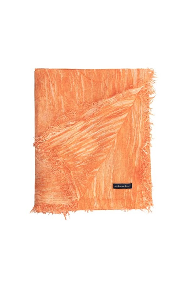 PashminaShine Cashmy Modal Écharpe douce en cachemire Orange, Orange doux, XL