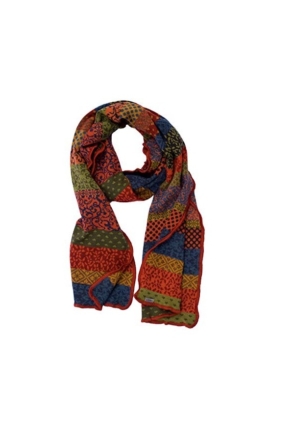 Invero Stella Écharpe en laine mérinos 100 % laine - Multicolore - Taille unique