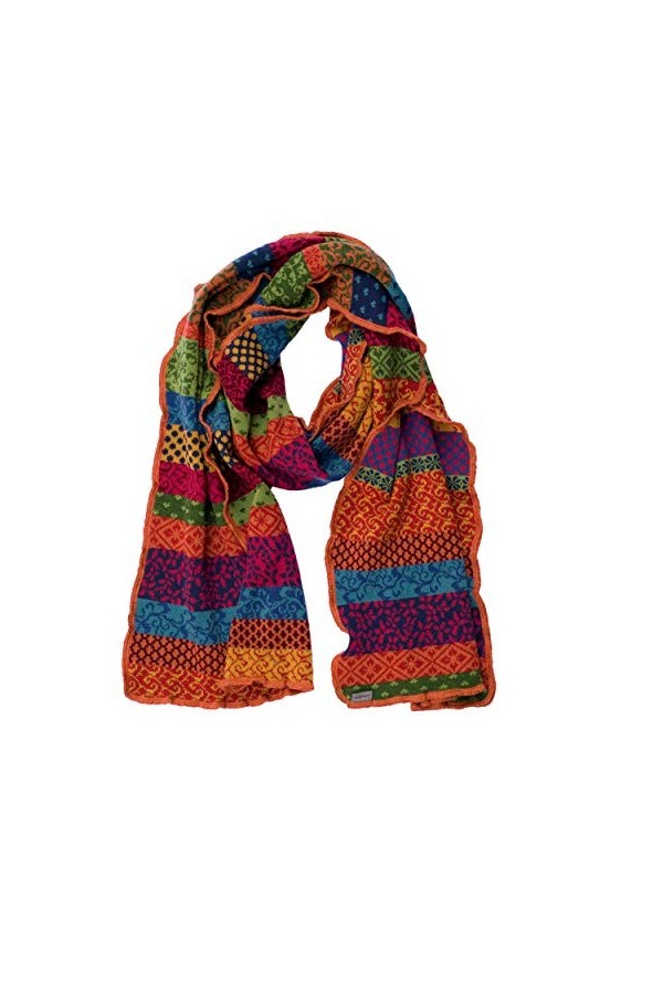 Invero Stella Écharpe en laine mérinos 100 % laine - Multicolore - Taille unique