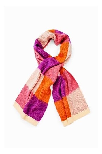 Desigual Écharpe femme cuadros 23waia18 unique fuchsia, fuchsia, Taille unique