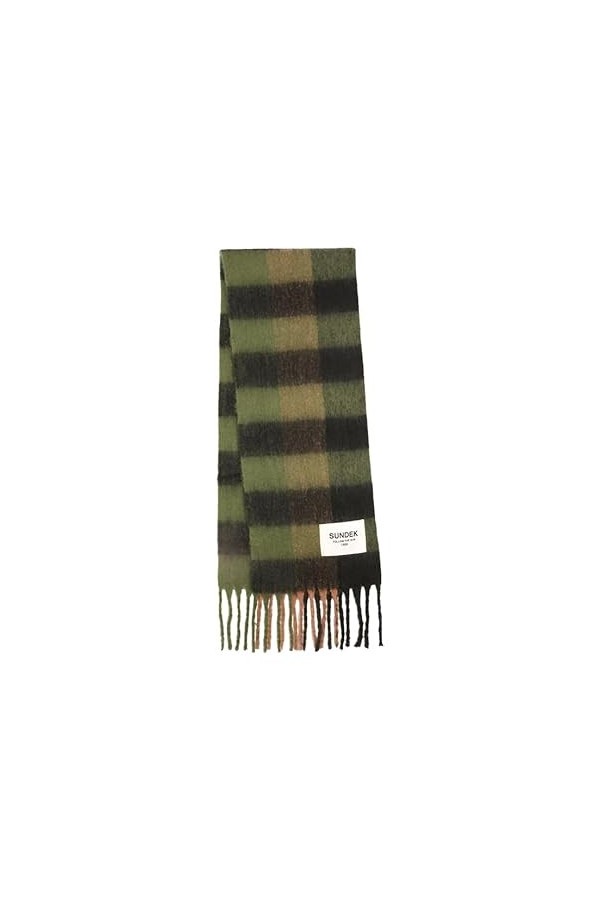 MULTI CHECK SCARF, 73200 - Ruby, Taille Unique