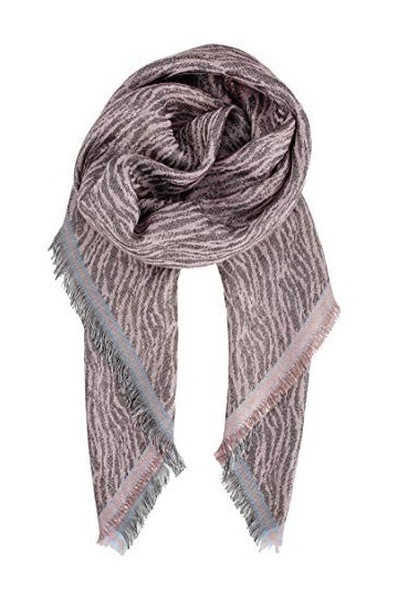 Becksöndergaard Écharpe pour femme Mille Colur - Carré coton/fil métallique - 100 x 100 cm - - Taille Unique