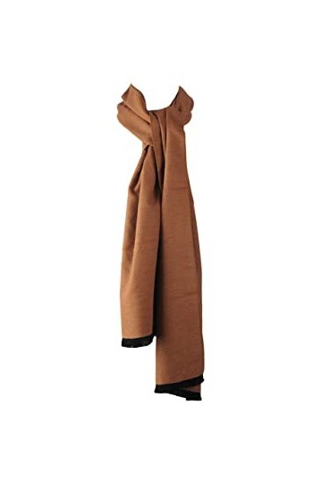 PB Pietro Baldini Écharpe en soie pour femmes et hommes - Écharpes unicouleurs réversibles pour la saison automne-hiver - 30 