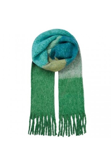 Becksöndergaard Bartletts Écharpe pour femme – Grande écharpe chaude tendance pour femme Color Block en laine mélangée – Larg