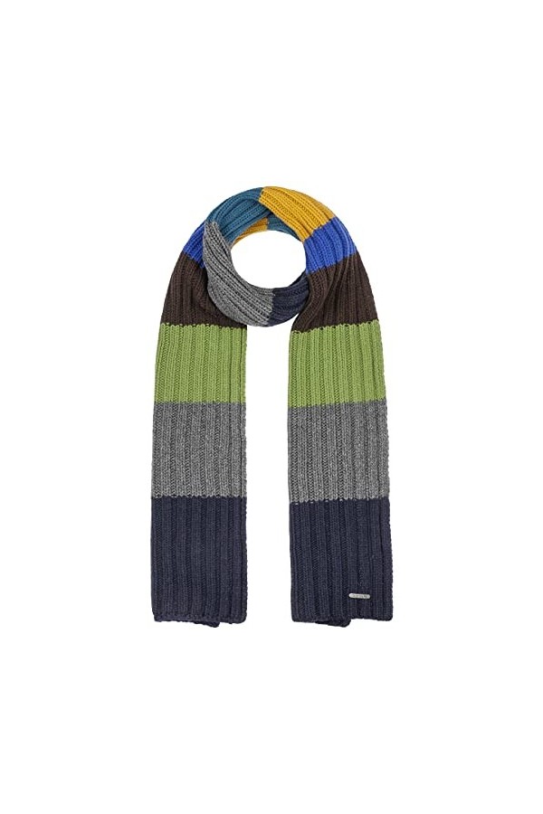 Stetson Velcano Écharpe en tricot avec écharpe en cachemire Écharpe en laine pour femme Echarpe homme Femme Homme - Fabriqué 