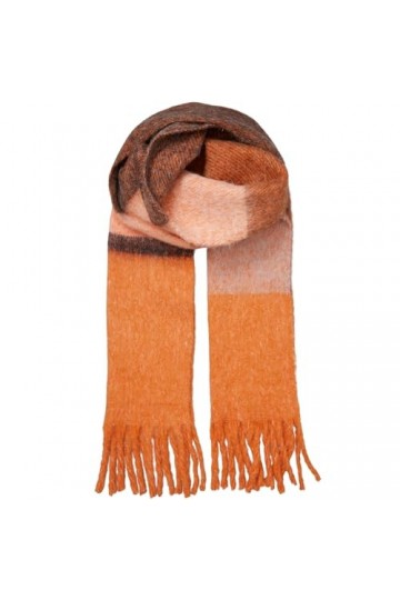 Becksöndergaard Bartletts Écharpe pour femme – Grande écharpe chaude tendance pour femme Color Block en laine mélangée – Larg