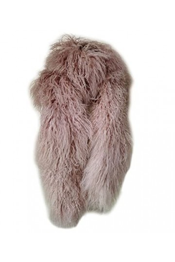 XUYUZUAU Foulard chaud pour femme - Agneau de Mongolie - Longue écharpe tour de cou pour lautomne et lhiver - 180 x 20 cm, 